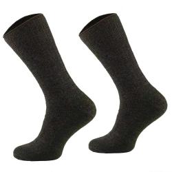 Chaussettes mérino kaki non-comprimantes 80% laine 15% polyamide 47 / 50