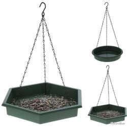 Lot Mangeoires à oiseaux + bain d'oiseau