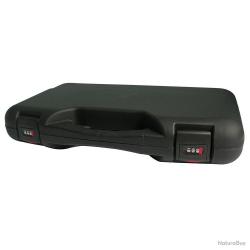 Mallette PVC 50x30x8.5cm avec serrures et 2 clips fermeture