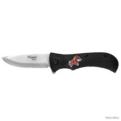 Couteau poche Wildgrip Cerf lame inox 11cm manche métal 23cm