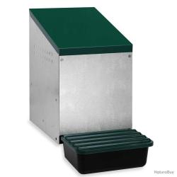 Nid pondoir galvanisé fond plastique 26,7x52x48cm fixation mur (ext poulailler)