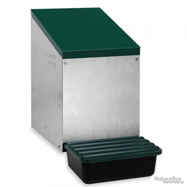 Nid pondoir galvanis fond plastique 26,7x52x48cm fixation mur (ext poulailler)