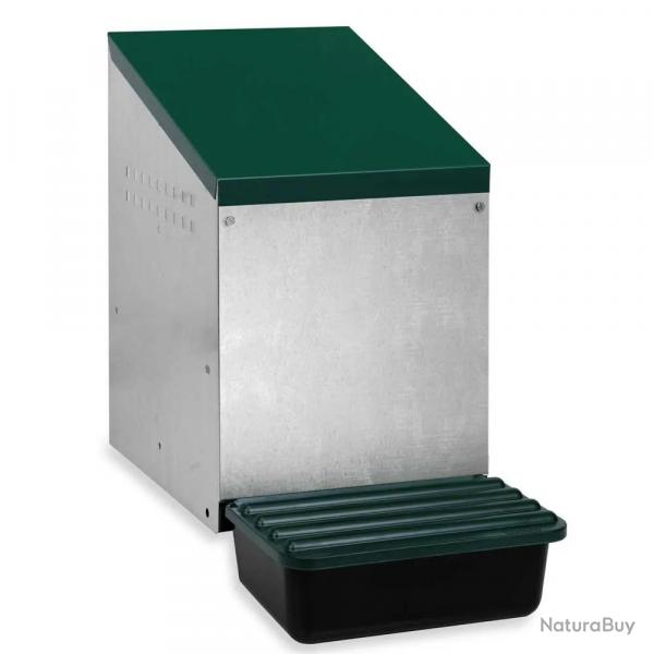 Nid pondoir galvanis fond plastique 26,7x52x48cm fixation mur