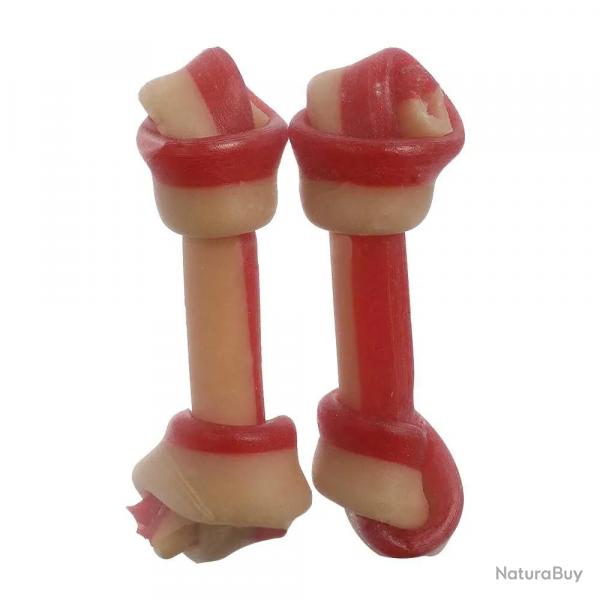 Os à mâcher poulet 16cm protection dentaire - Lot de 2