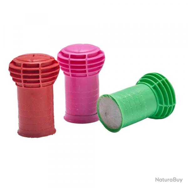 3 Pierres Dcapantes Fibre Verre PP 6x4x3.2cm Rouge Rose Vert