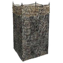 Affût 4 pieds 1.5x4m camouflage 3D forêt bi-matière anti-UV