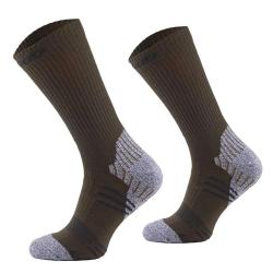 Chaussettes kaki/gris 69% polyester 21% polypropylène 43 / 46