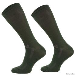 Chaussettes mérino kaki