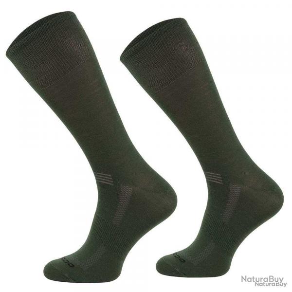 Chaussettes mrino kaki
