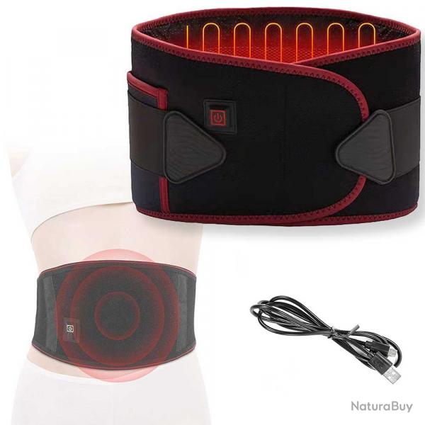 Ceinture de soutien chauffante 140x20cm 60C 5000mAh