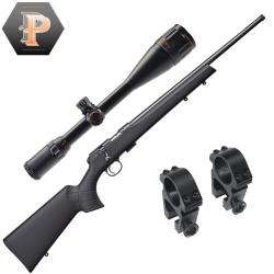 Vente Flash ! Carabine CZ 457 Synthétique Cal.22LR canon de 20" fileté 1/2x20 + Lunette 6-24x50 vf25