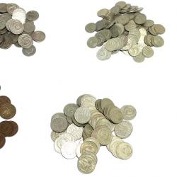 Lot de pièces de monnaie de l'URSS 1 2 3 50 10 20 15 kopecks