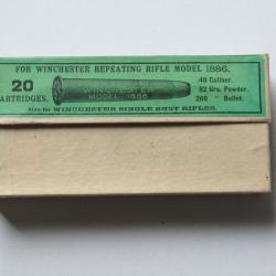 Boite de cartouche pour WINCHESTER 1886 cal 40/82
