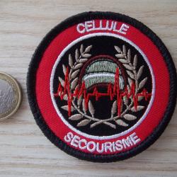 écusson cellule secouriste pompier insigne collection