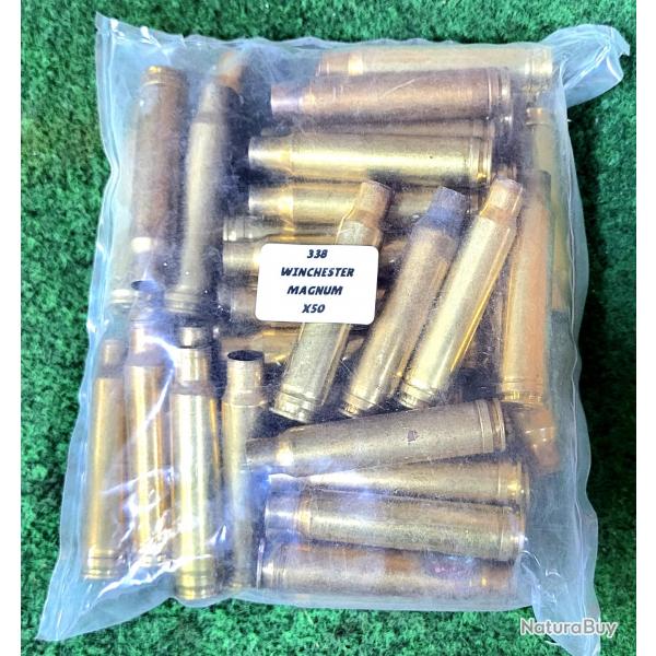 X50 douilles calibre 338 Winchester