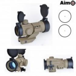 Visée point rouge - vert M3 Desert AIM-O AO3011-DE