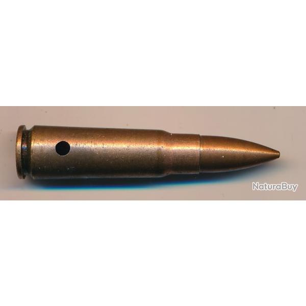 (10815)  Une 7,62x39 Russe  ancienne tui acier cuivr marquage 3 K
