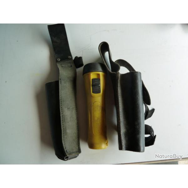 Porte lampe et porte gants pompier d'occasion