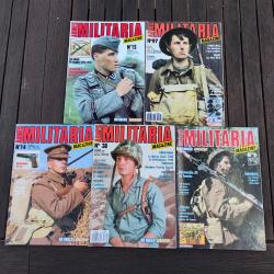 Lot de revues militaria numéros 8/14/15/38/97
