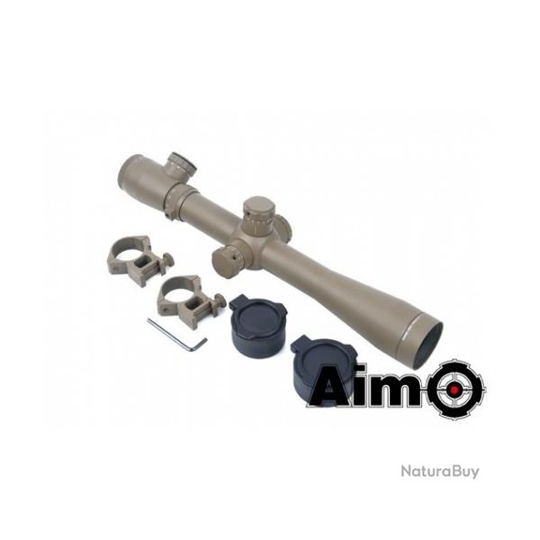Lunette de vise 3.5-10x40E-SF avec montage, noir - Aim-O AO5305-DE