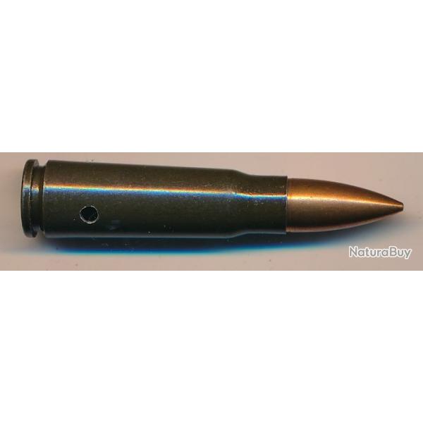 (14399Bis)  Une 7,62x39 Russe fabrication Roumaine  marquage 23 76 tui acier laqu