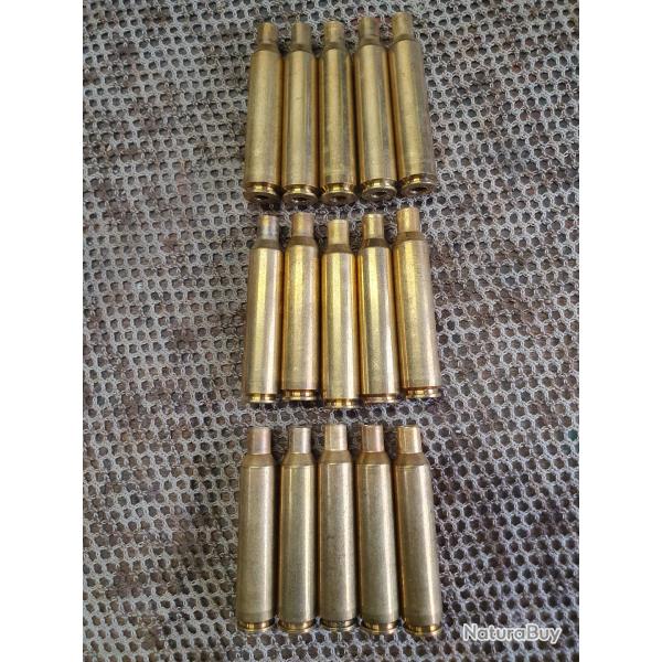 lot de 15 douilles tires une fois , recalibres et nettoyes de calibre 7x66 SE VOM HOFE
