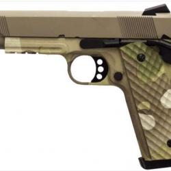 Réplique GBB 1911 MEU Rail Raven full metal gaz Camo tan 1,0J