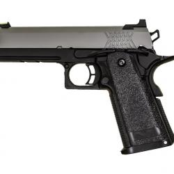 Réplique GBB Raven gaz Hi-Capa 4.3 Noir / Gris 0,9J