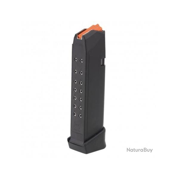 Chargeur Glock 19 gen5 15+2 coups cal 9x19 (lvateur orange)