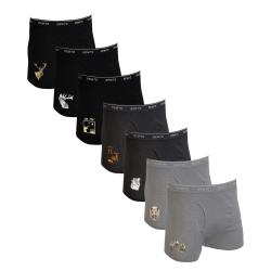 wahoo ! LOT DE 7 BOXERS SEMAINIER CHASSE