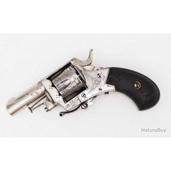 PETIT REVOLVER DE POCHE PUPPY TYPE BULL DOG SA.DA CALIBRE 22 SHORT - BELGIQUE XIX Trs bon  XIX eme