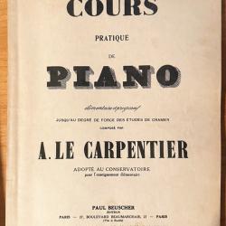 Livre Cours de Piano A. Le Carpentier