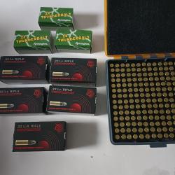 A vendre lot de 600 balles 22 lr geco et remington plus boîte de transport