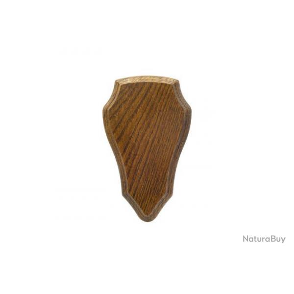 Ecusson en chêne doré Januel chevreuil - 23 x 14 cm