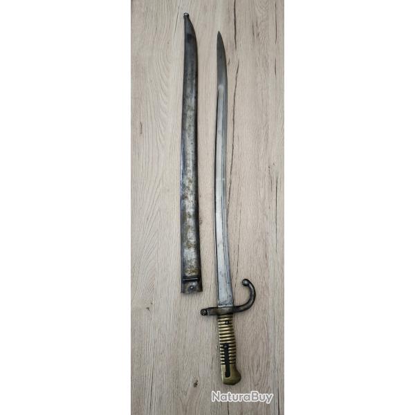 Sabre Baonnette Chassepot 1875 Saint Etienne