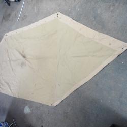 Lot de 2 demi toile de tente individuelle - modèle 1956 de l'armée Française