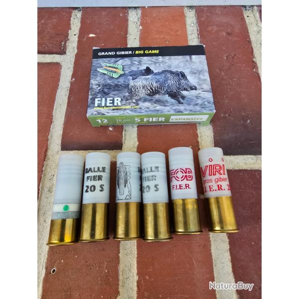 11 balles FIER calibre 12