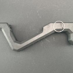 Garde main angulaire style "Cyberpunk" PLA-CF (fibre de carbone)