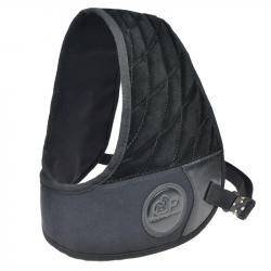 Protection d'Epaule ball-trap Cuir /Toile Coussin Anti-Recul Fusil de Chasse Droite Noir