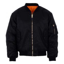 Blouson Bombers Aviateur MA1 (Couleur Noir, Taille 4XL)