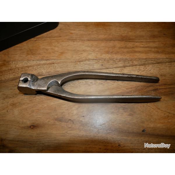 Moule  balle ancien en 13.5mm balle ronde, manche avec rpe
