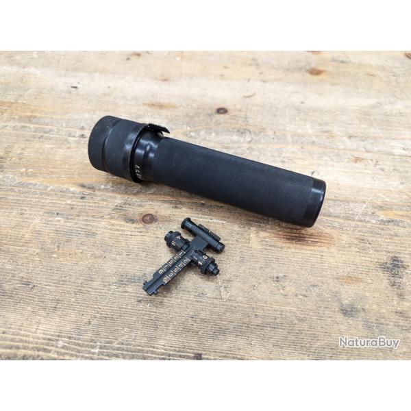 Authentique Silencieux Russe PBS-1 pour AK47 / AKM + hausse spcifique - 01377