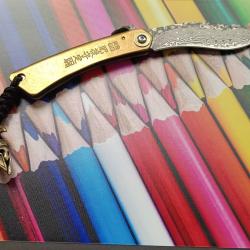 Type Higonokami kukri san-mai damas 3 couches personnalisé spartiate