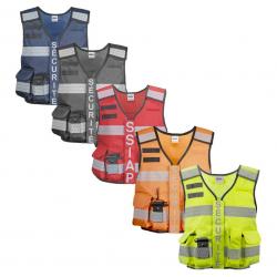 Gilet MULTIPOCKETS ZEBRA Ready 24 EN17353 ROUGE