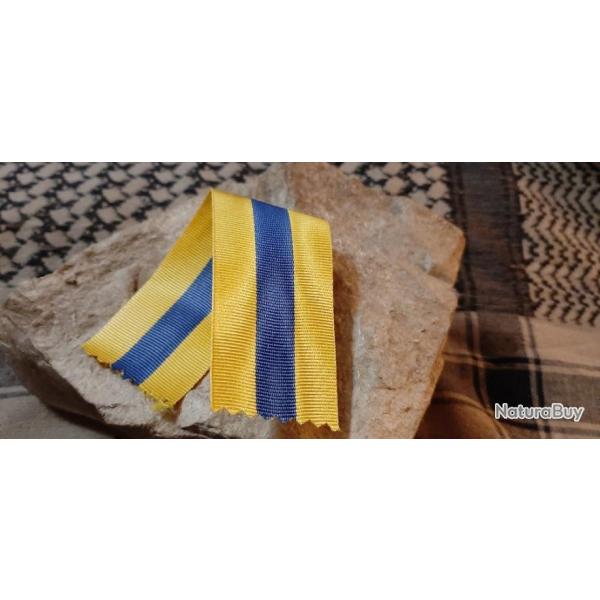 Ruban de médaille commémorative de la Somme  ( Longueur du ruban : 15 cm )