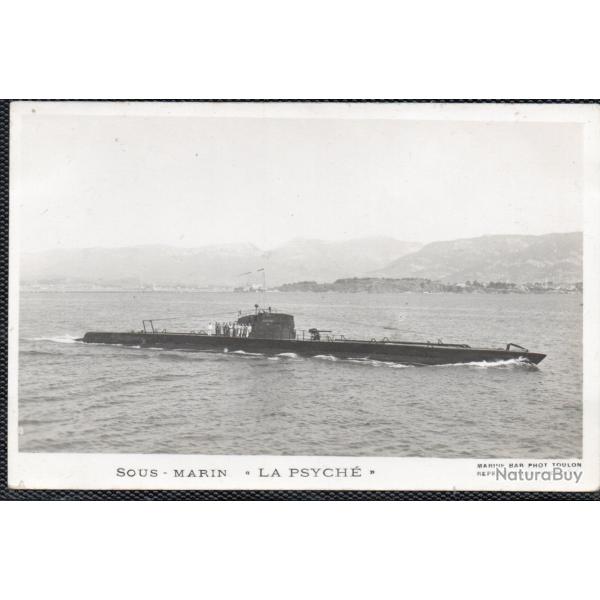 CPA - MARINE DE GUERRE  -SOUS - MARIN " LA PSYCHE " N1460