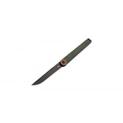 Boker Couteau Kaizen Green Canvas Micarta - Lame 79mm - Manche Micarta - Clip