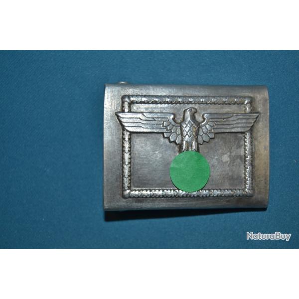 boucle de ceinturon en aluminium probablement hitler jungend allemande de la seconde guerre