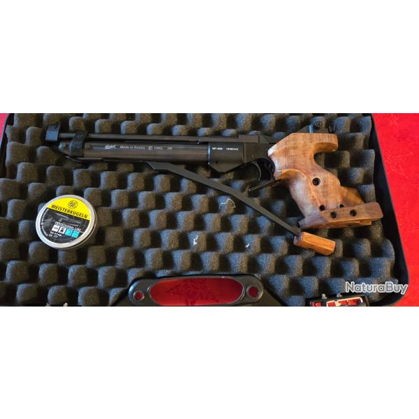 Pistolet  air comprim Baikal Match MP-46M Cal. 4.5 mm Gaucher