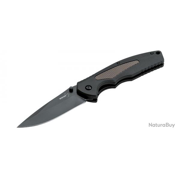 Boker Couteau Gemini NGA Black Coyote - Lame 90mm - Manche GFN - Clip